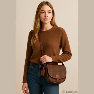 Polo Ralph Lauren Tartan Plaid Vintage Crossbody Sling Bag